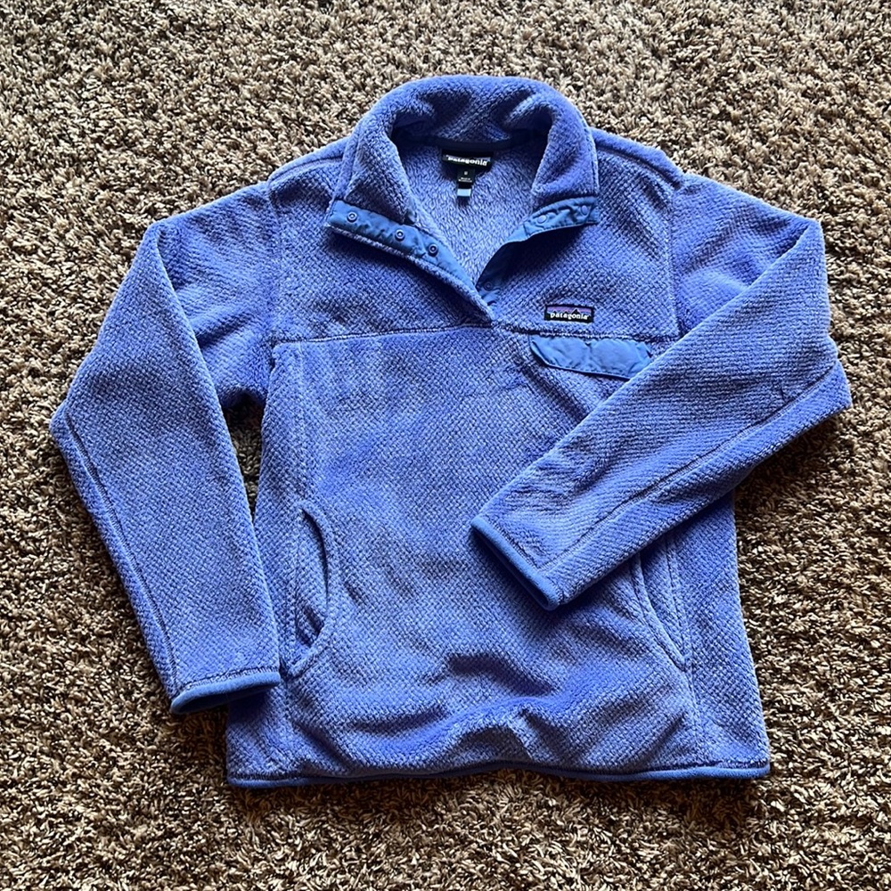 Gently (rarely) worn light purple Patagonia Womens Re-Tool SnapT Fleece Pullover